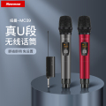纽曼（Newmine）无线麦克风 MC39 249*50mm 豪华双麦 锖色+红色