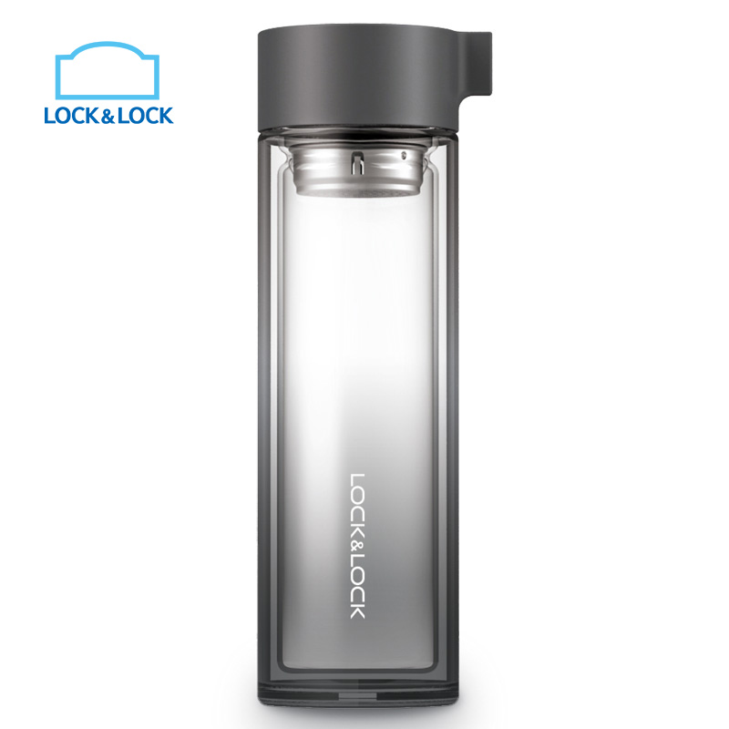 乐扣乐扣（lock&lock）星钻双层玻璃水杯 LLG653高清大图