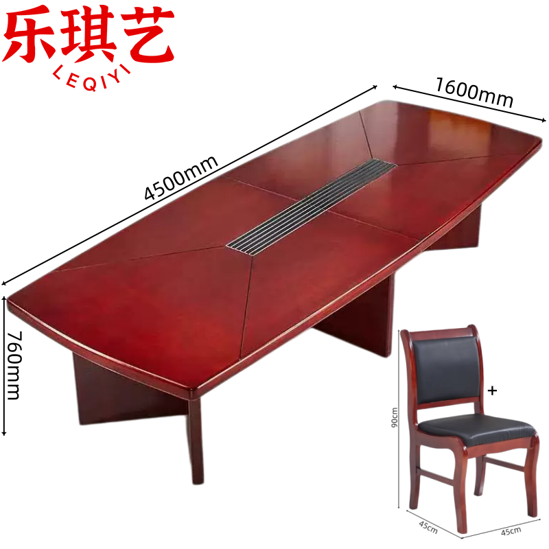 乐琪艺 培训洽谈桌一桌十六椅套