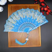 蝴蝶中国风折扇折叠扇舞蹈扇子汉服扇古典扇子塑料扇古装配饰礼品