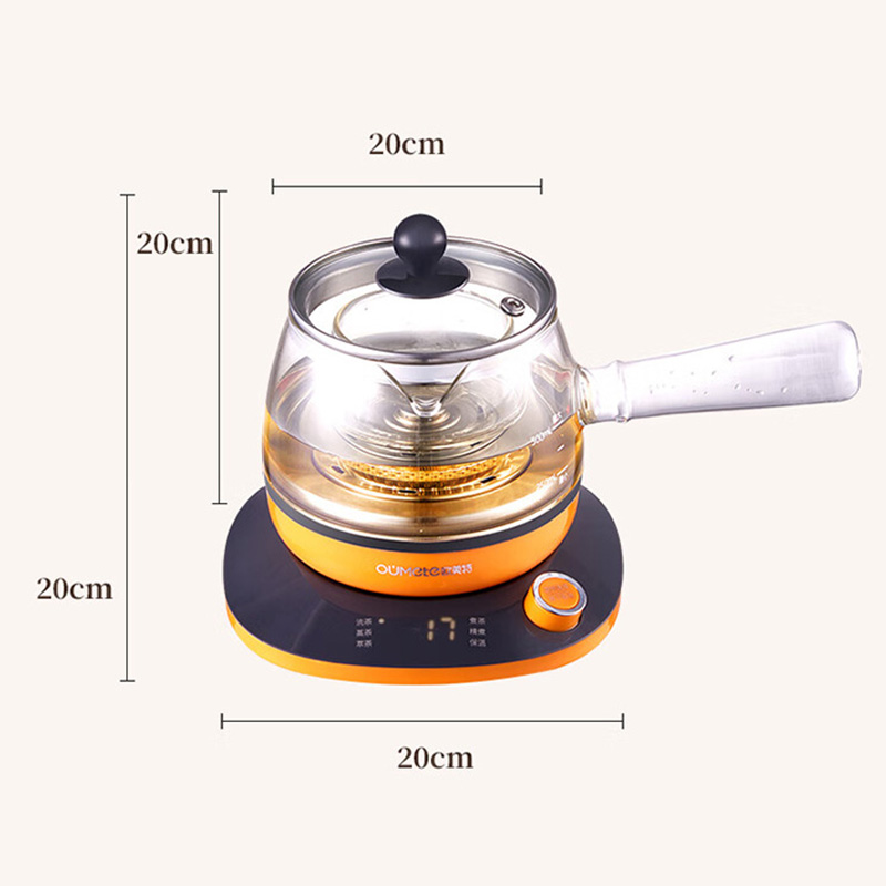 欧美特煮茶器0.5L侧把壶自动保温煮茶壶OMT-PC0502A高清大图