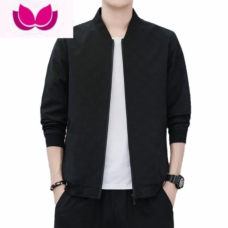 七斓男士外套2023新款修身男装韩版棒球服潮流上衣服休闲夹克男图片