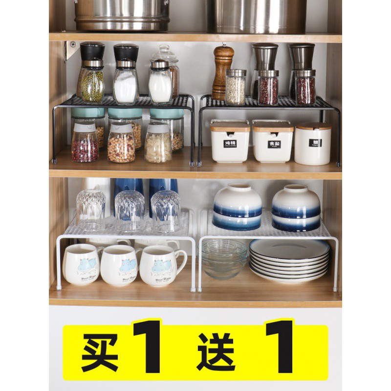 厨房落地用品家用大全橱柜分层收纳架子沥水碗架锅架调料架收纳层架 三维工匠高清大图
