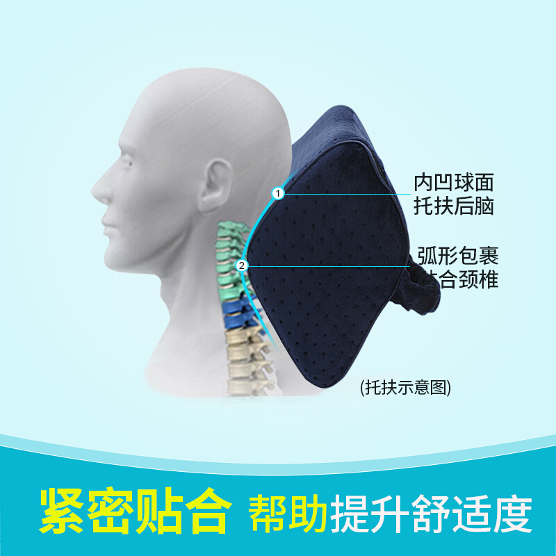 乐兜记忆棉汽车头枕内饰用品护颈枕靠枕车用枕头车载座椅头枕颈枕