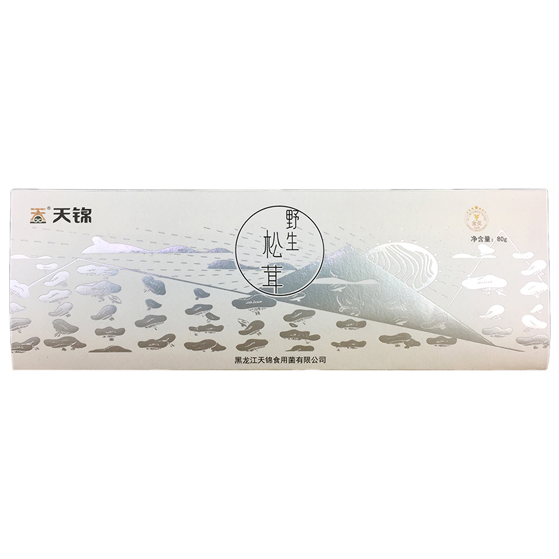 天锦 野生松茸80g/盒 松茸 干货菌菇 东北特产 礼盒装