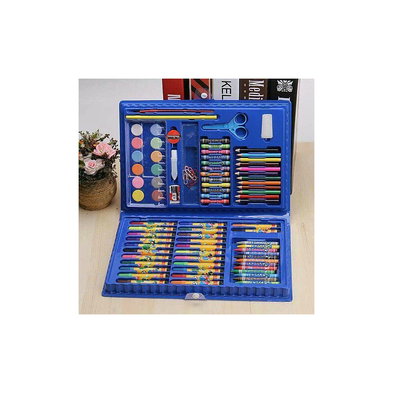 送画本手表儿童画笔套装礼盒150件86件小学生水彩笔蜡笔绘画套装