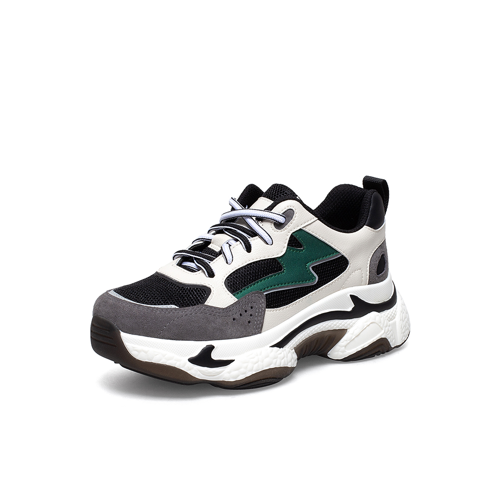 teenmix/天美意2021秋新款中性风潮酷街头厚底休闲女老爹鞋cw420cm1