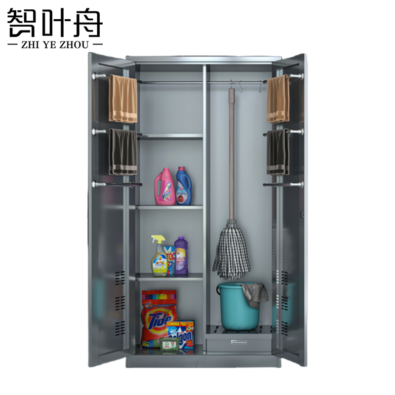 智叶舟清洁工具柜四格900*400*1800mm台高清大图