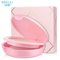 冰菊(Bing Ju)水润轻薄控油粉饼（自然色）清爽定妆防水不易脱妆不浮粉均匀肤色学生正品