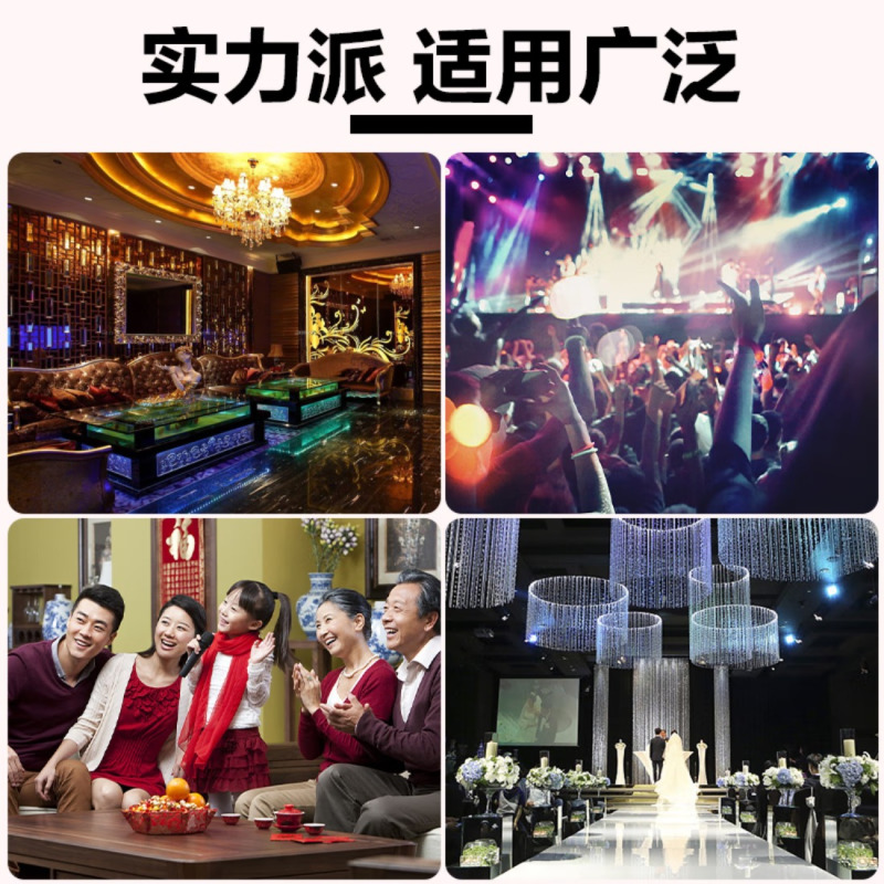惠度(HuiDu)MA-433无线U段一拖二麦克风防啸叫舞台唱歌主持会议演讲培训广播婚庆晚会家用KTV话筒金色款