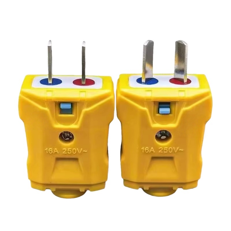吉迎尚品 可旋转二极插头二相插头 16A/250V 个