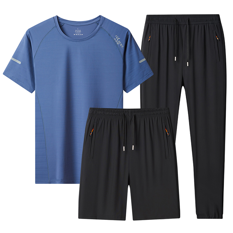 徽润和 短袖运动服三件套 HY102 套高清大图