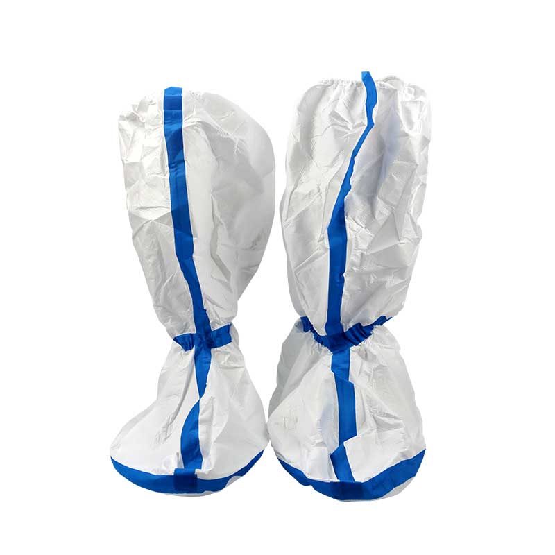 添盾td-bp9162 白色胶条型防护靴套(防滑靴底,胶条热合接缝)参数配置_