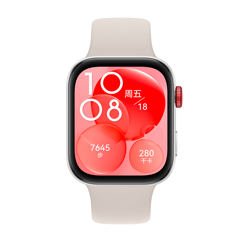 华为/HUAWEI WATCH FIT 3 智能手表 月光白 轻薄大屏 运动减脂 长续航 蓝牙通话 运动手表 情侣手表 华为fit2 升级