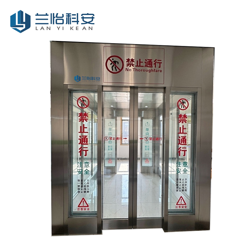 兰怡科安 电动厢式单向AB安检门 LYKA-DXAJM-B/套高清大图