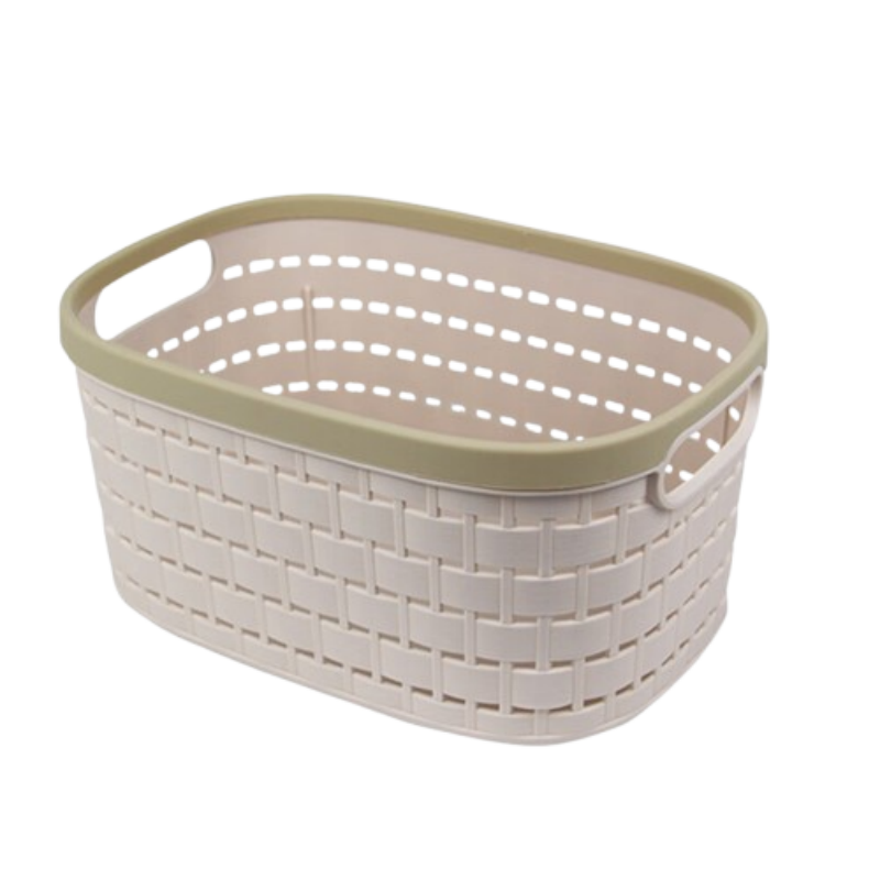 禧天龙(Citylong)L-7265比格收纳篮3个装(卡其色) 桌面收纳盒储存置物框收纳筐整理篮整理箱塑料筐收纳高清大图