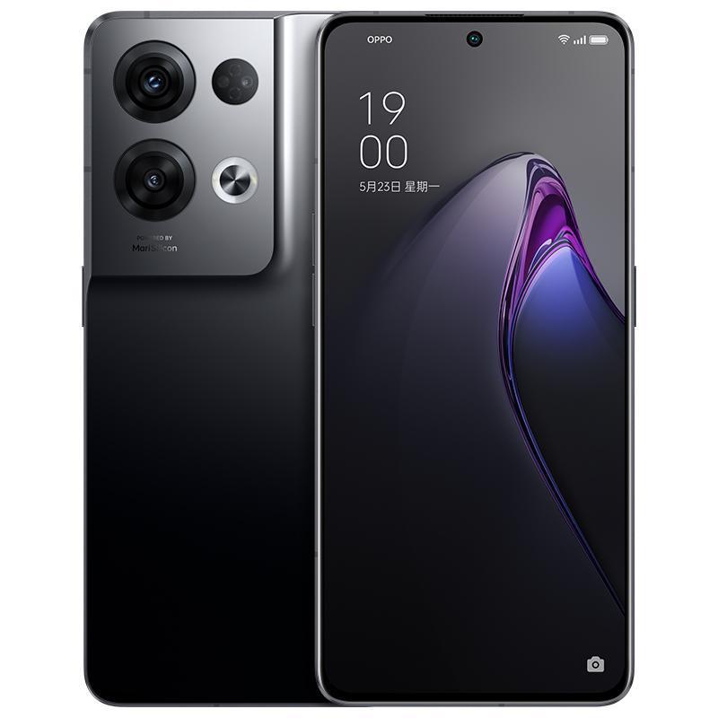 OPPO Reno8 Pro+ 暗涌黑 8G+256G 5G手机 天玑8100-MAX 芯片 长寿版 80W 超级闪充 120Hz OLED 超清屏 全网通手机