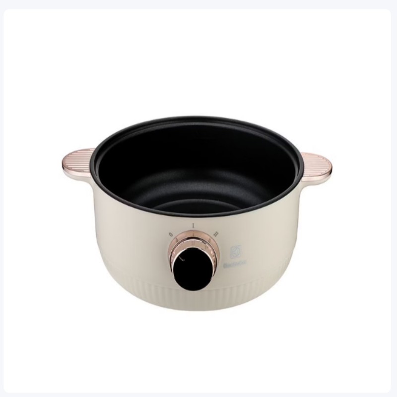 伊莱克斯电火锅EGFS-5110 2.5L机械控温800W大功率快煮家用多功能锅高清大图