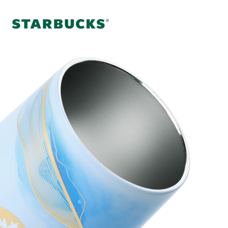 星巴克(Starbucks)丹青墨染款系列随行杯 保温持久 方便携带 325ml高清大图