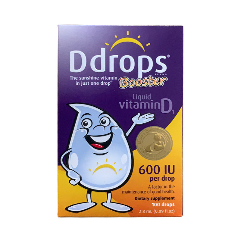 Ddrops 1岁以上儿童维生素D3滴剂 600IU 2.8ML