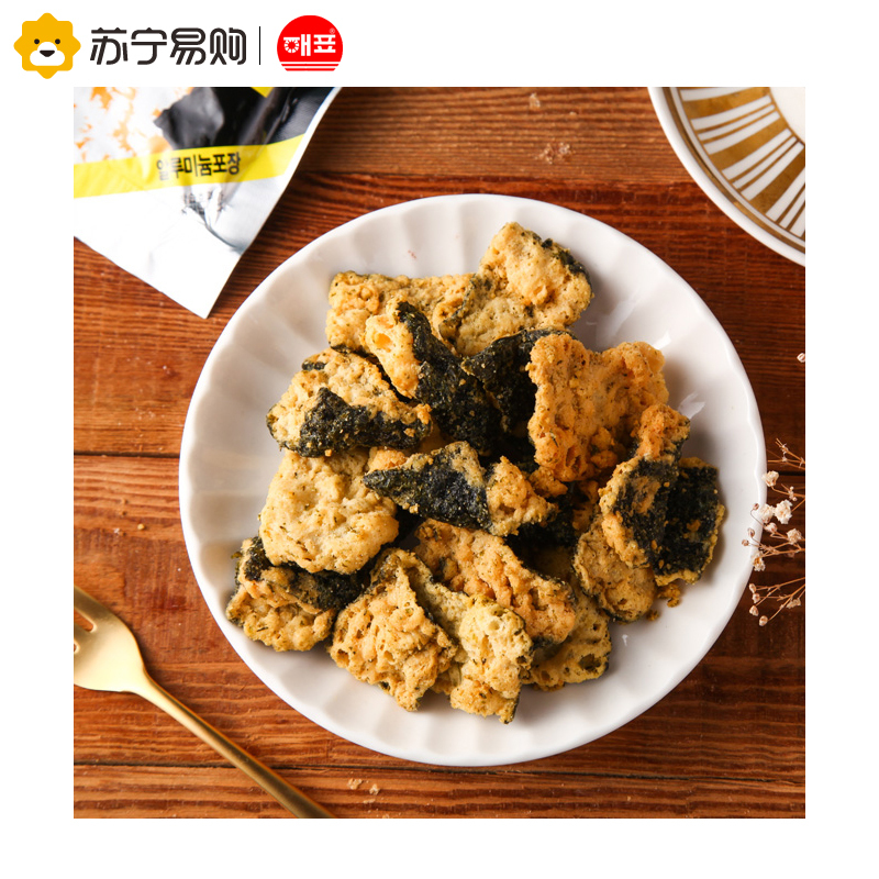 泰国进口 海牌(HAEPYO) 玉米味海苔天妇罗膨化食品40g海味即食海苔郊游休闲零食