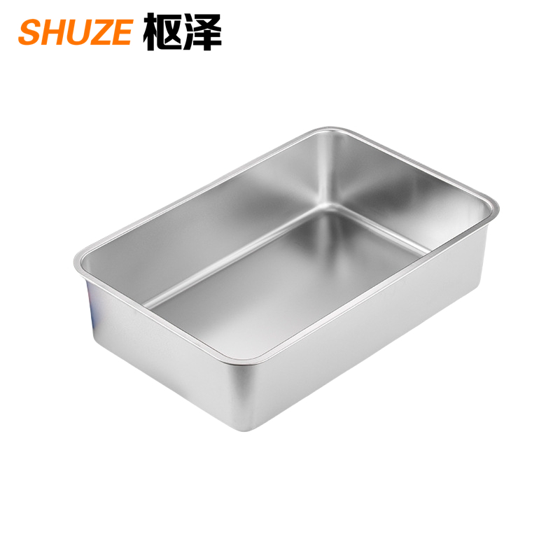 枢泽 不锈钢餐盆 60*40*15CM 个高清大图