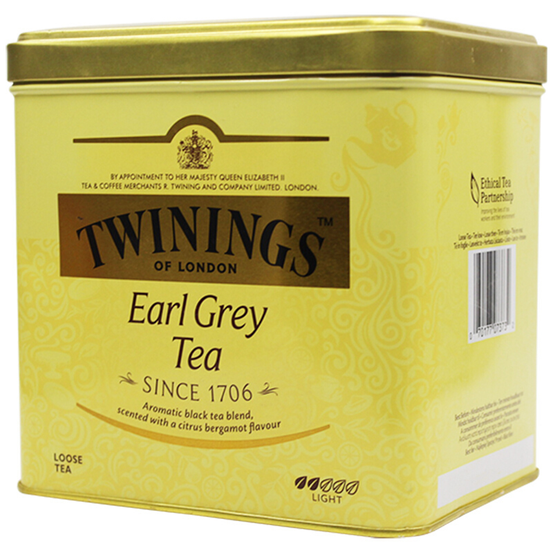 英国川宁(TWININGS) 豪门伯爵红茶听装500g 波兰进口茶叶散茶