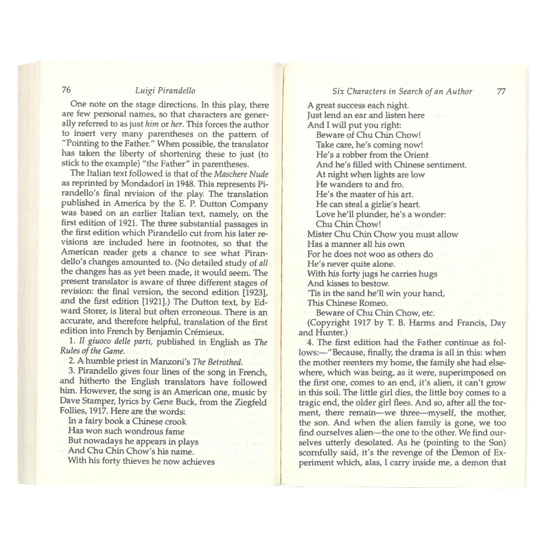 [正版]六个寻找剧作家的角色 英文原版 Six Characters in Search of an Author 皮高清大图