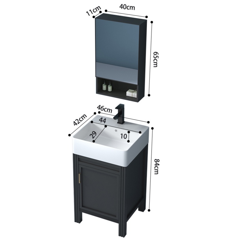 豫龙都 加厚卫浴柜 46cm 套高清大图