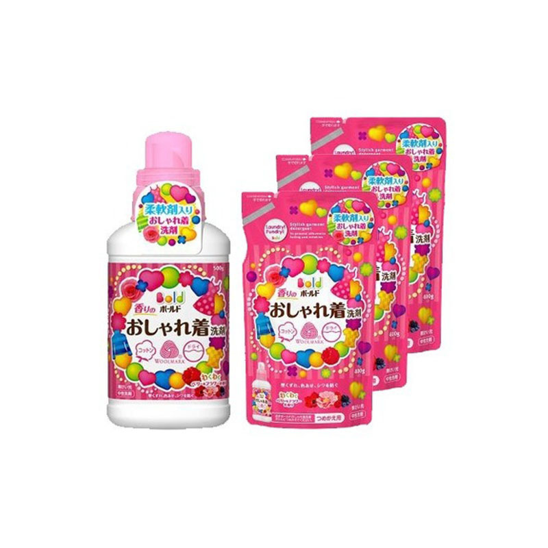 [真丝衣物用]宝洁(Procter&Gamble) Bold 真丝羊毛洗涤液洗衣液 袋装替换装400克