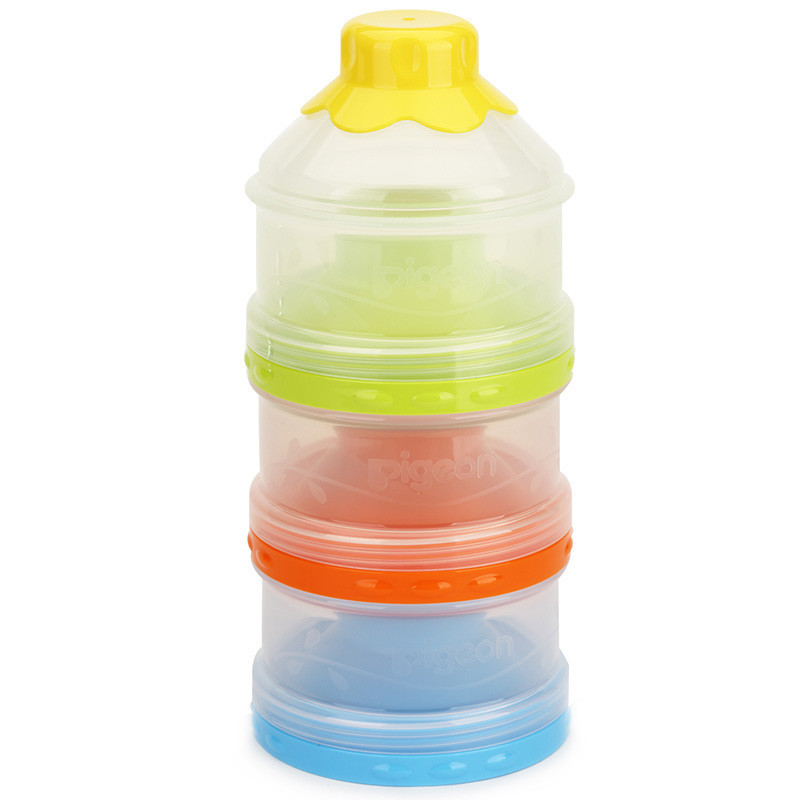 贝亲(pigeon)大容量开口三层奶粉盒CA07高清大图