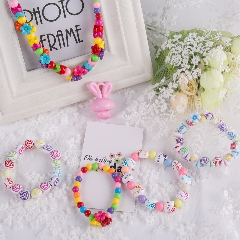 串珠儿童玩具女孩约1000粒diy手工穿珠子过家家亲子互动368岁益智手工