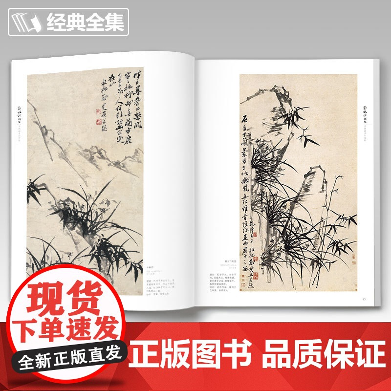 2020新书 郑板桥画集 8开中国画临摹画册书籍技法教材竹子画兰花sh高清大图