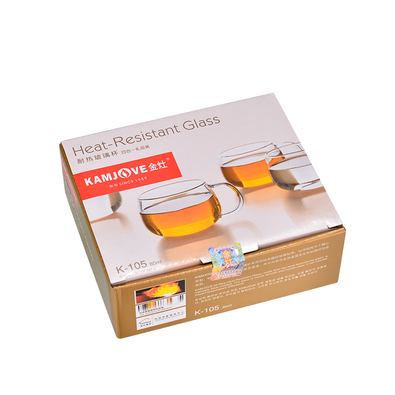 金灶(KAMJOVE)玻璃小咖啡杯4个礼品装 K-105