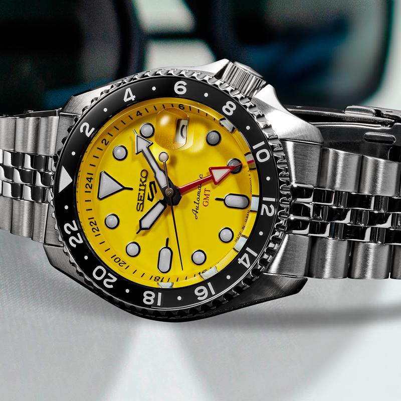 SEIKO/精工中性款时尚多功能腕表 自动机械GMT设计防水手表高清大图