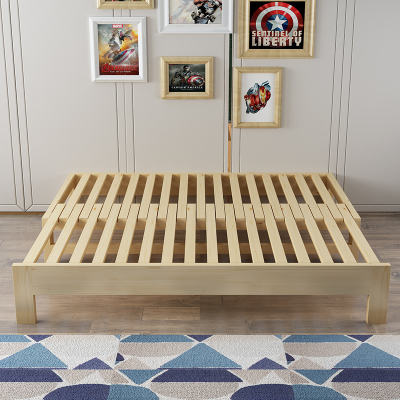 实木抽拉床多功能沙发床榻榻米推拉床松木伸缩床环保折叠床视频