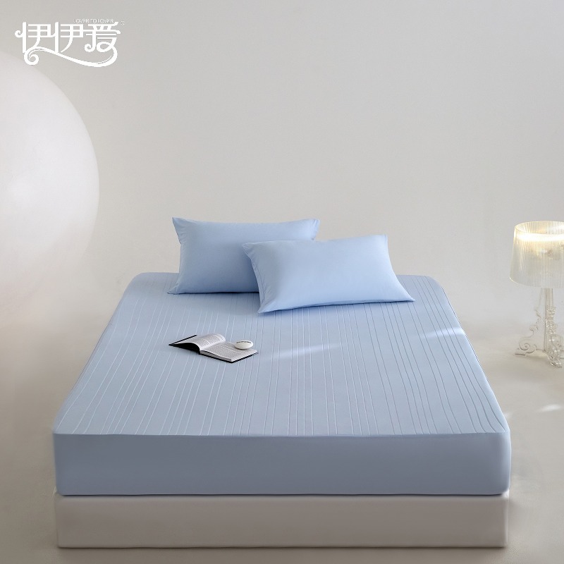 伊伊爱 月光酣眠锦氨凉感两用床笠软席三件套高清大图