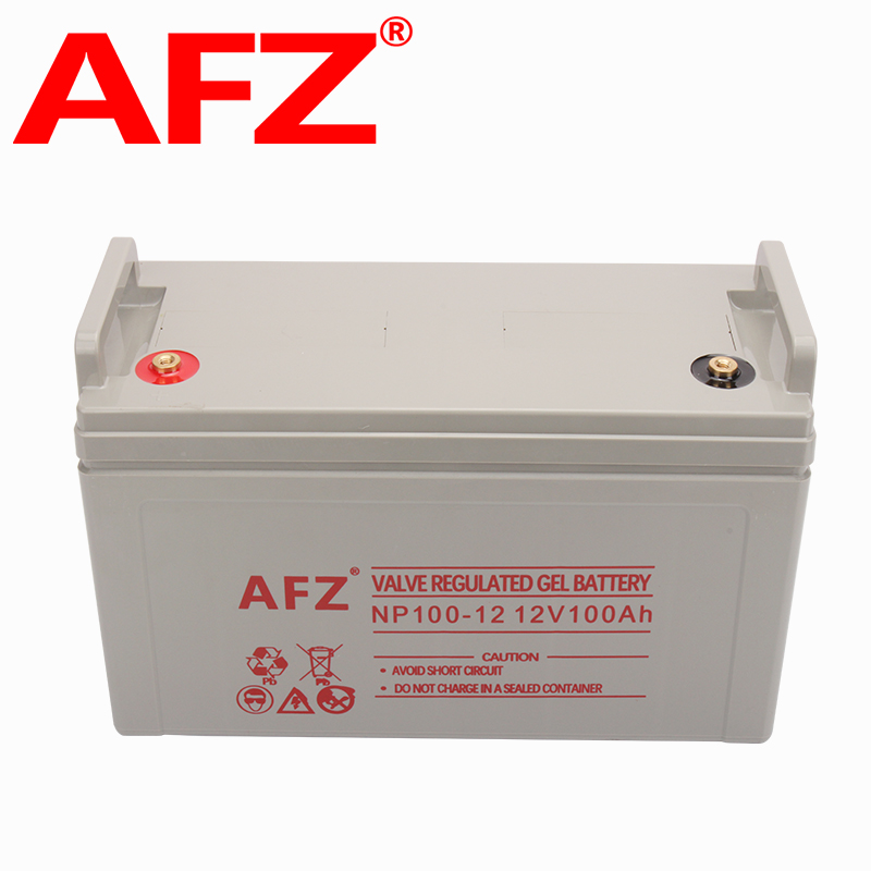 AFZ胶体铅酸蓄电池12V100AH电瓶UPS直流屏机房EPS消防通信NP100-12长款高清大图