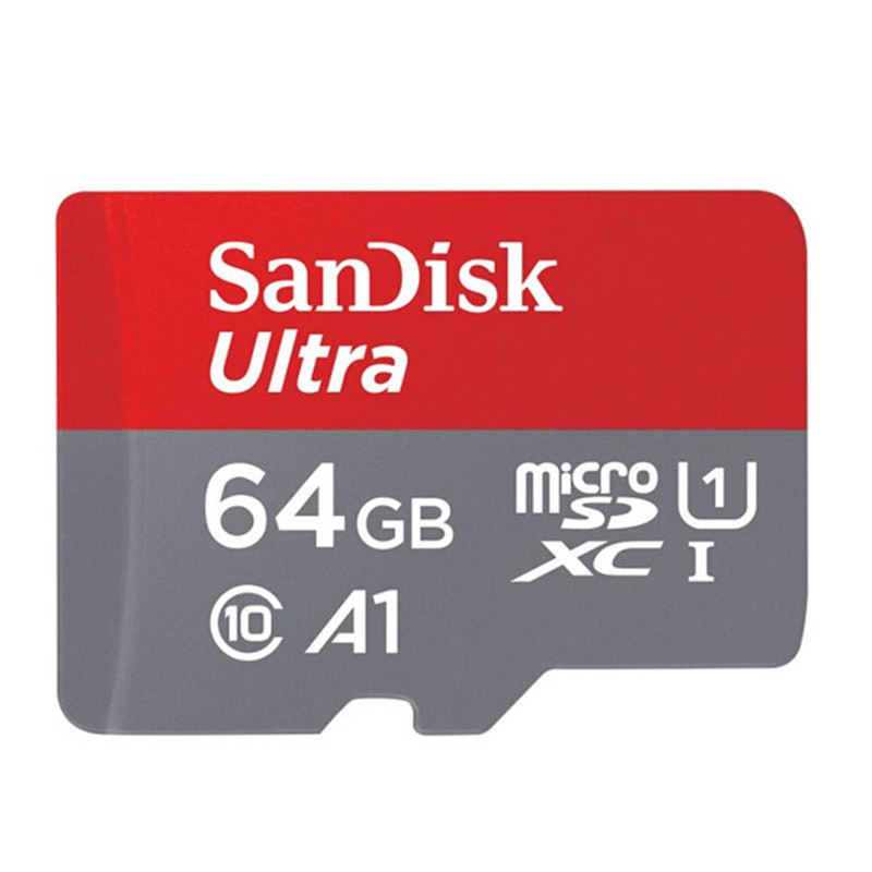 闪迪(SanDisk)A1 至尊高速移动MicroSDHC UHS-I TF卡 64G卡+卡套+读卡器+卡盒