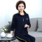 均妮2022新款中年妈妈装冬装运动服套装女中老年人秋季广场舞红色衣服