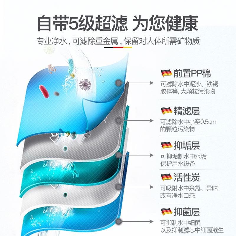 德玛仕DEMASHI 开水器 商用 开水机 步进式全自动直饮机 电热烧水机器 办公室壁挂台式两用YT-2K(20GY)