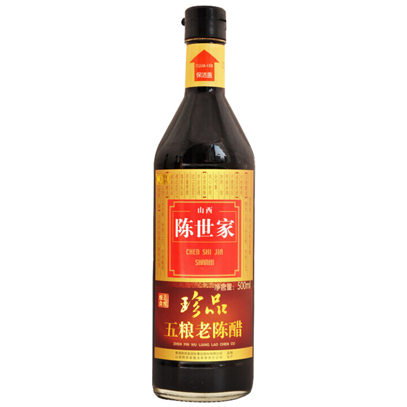 陈世家 6度珍品五粮老陈醋 五谷酿造 山西老陈醋500ml