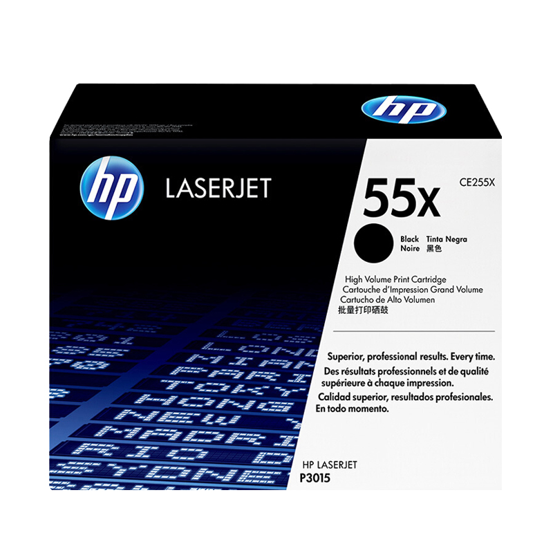 惠普(HP)CE255X 高容黑色硒鼓 55X(适用M525dn/f/c M521dn/dw P3015d/dn/x)高清大图