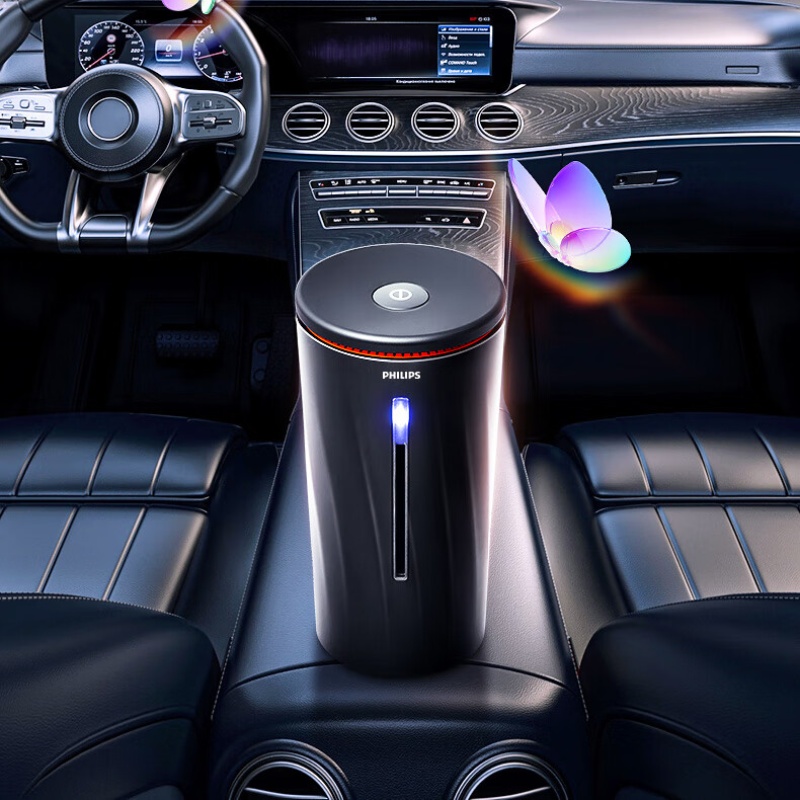 飞利浦 OP7000 香薰仪 车载智能香薰 汽车内摆件香氛香水持久淡香 除异味空气清新