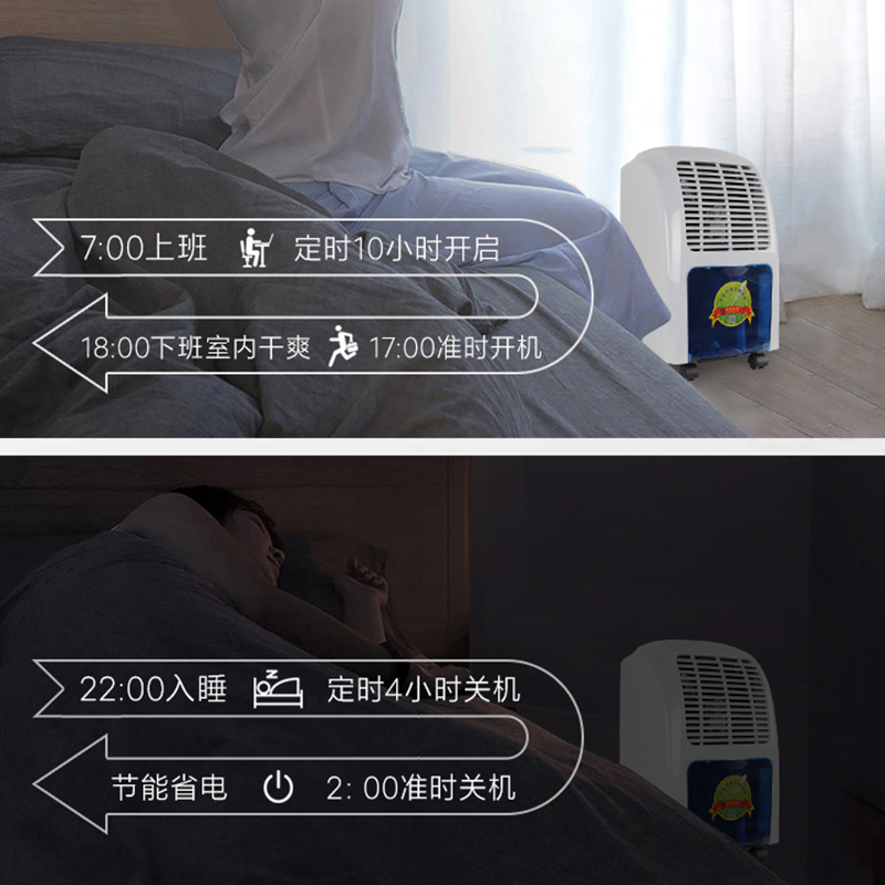 百科特奥DH-816E家用除湿机 16L/D抽湿量辅助干衣高清大图