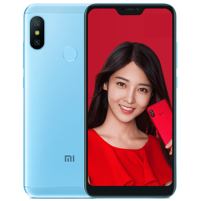 Xiaomi/小米 红米6 Pro 4GB+64GB 巴厘蓝 移动联通电信4G全网通手机