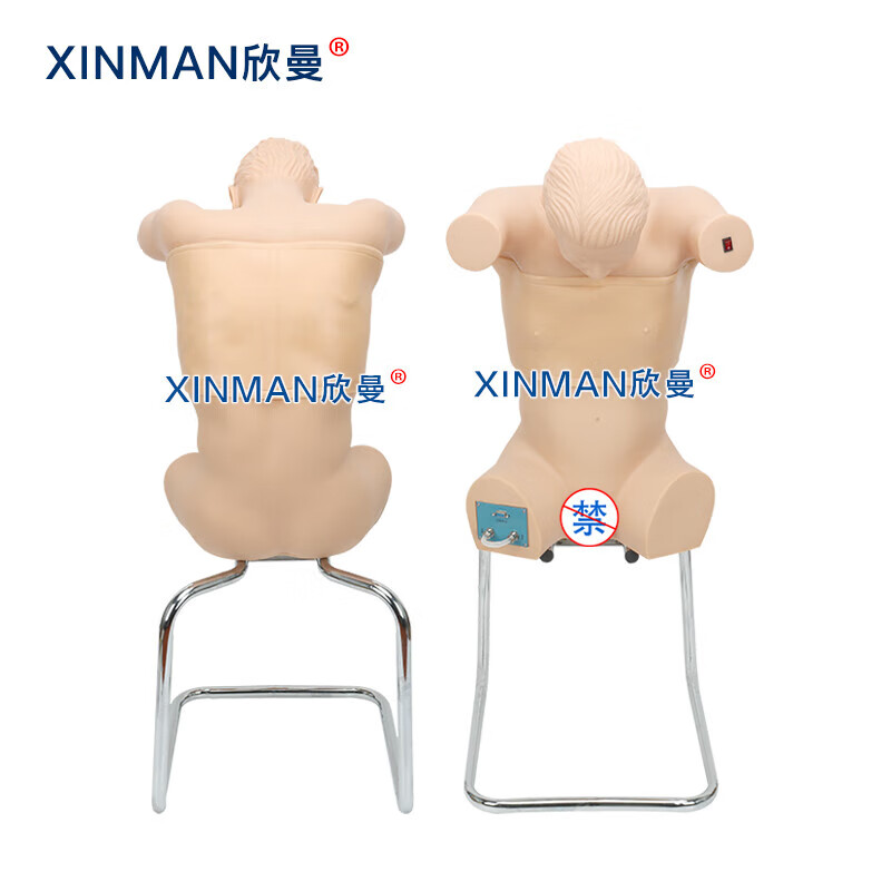 欣曼科教 胸腔与气胸穿刺训练模拟人 胸腔穿刺模拟训练模型块高清大图