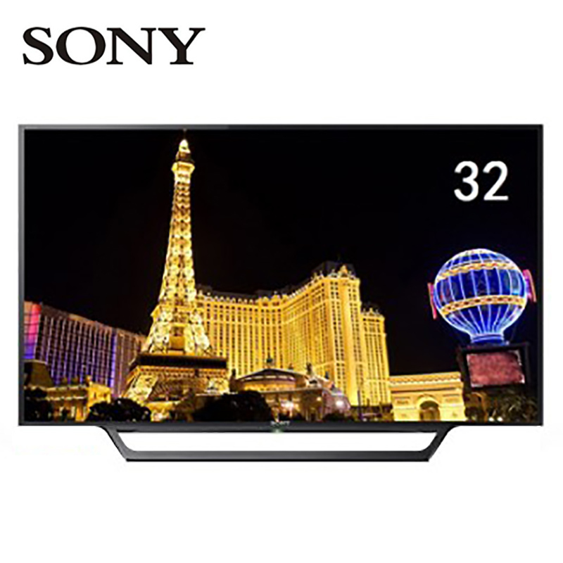 索尼（SONY）KDL-32W600D 32英寸 WIFI高清液晶LED平板网络电视 卧室或小空间优选 黑色
