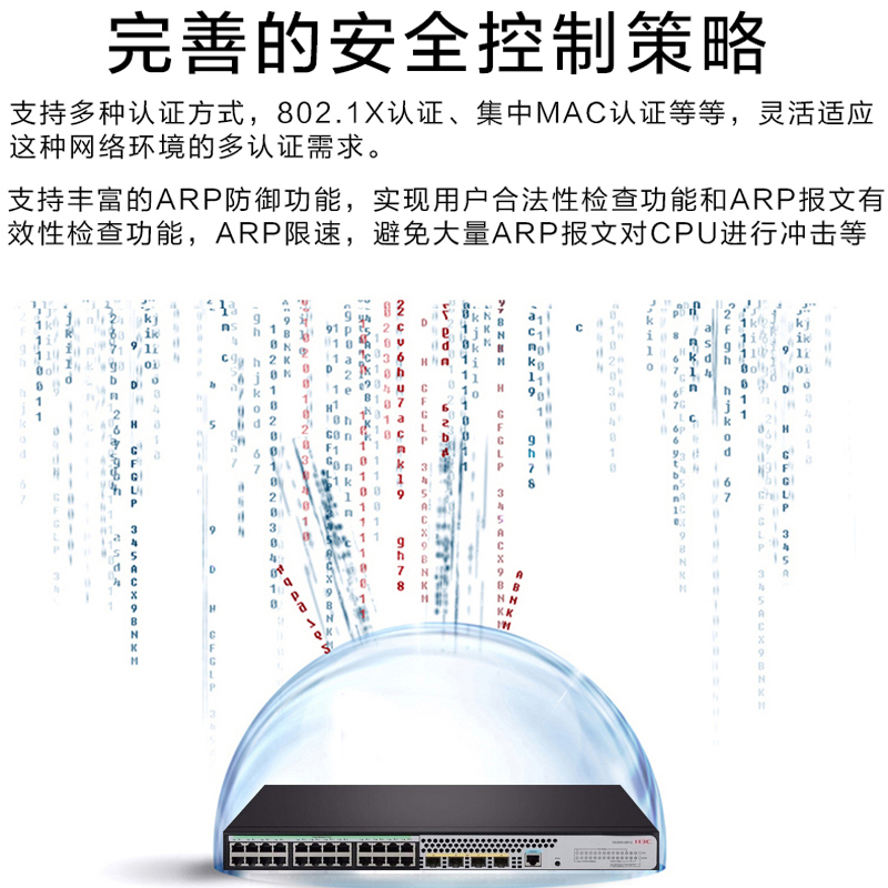 新华三(H3C) S5120V3-28P-LI 24口千兆电+4千兆光纤口网管企业级网络交换机