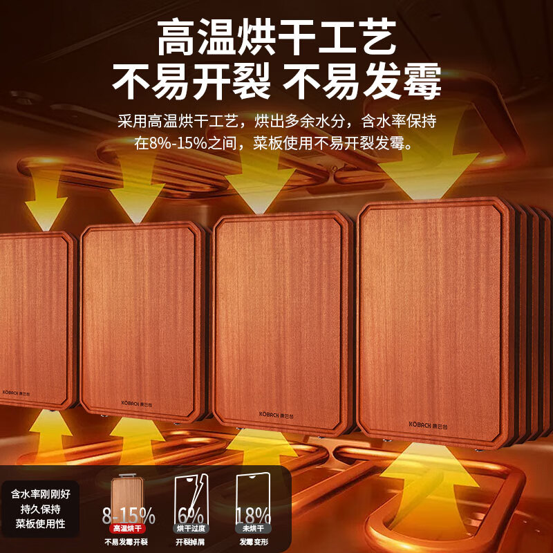 康巴赫乌檀木整木菜板/KH-CW4028 KH-CW4028 14050376高清大图